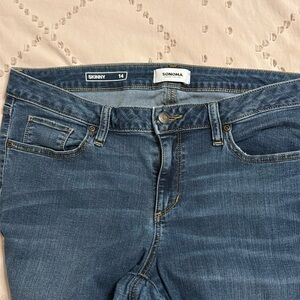 Sonoma Women's Size 14 Blue Skinny Jeans
